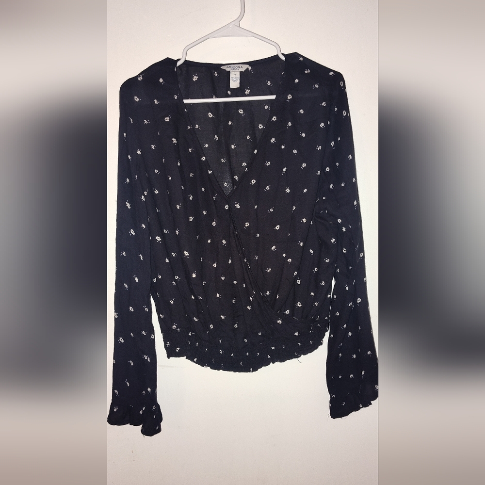 Black Floral Print Pants
